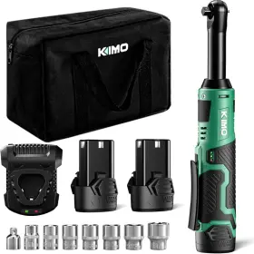 K I M O. B0dy119hvy O. Kimo Extended Cordless Ratchet Wrench 3/8 Set 400rpm 40ft-lbs 4-inch