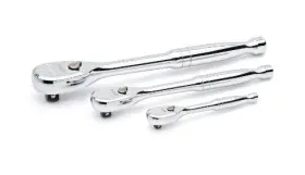 81206p Kd Tools Gearwrench 3-piece Full Polish Mixed Ratchet Set 1/4 Inch 3/8 1/2