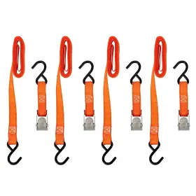 5105 Keeper Hampton Prod 1 Inch X 10ft Cam Buckle Tie-down 4 Pack 300 Lbs. Working Load