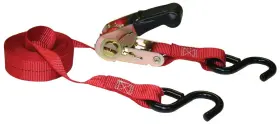 85513 Keeper - 1 Inch X 13ft High Tension Ratchet Tie-down With S Hooks 400 Lbs