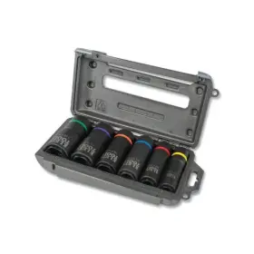 2-in1 Klein Tools 66060 6 Pc Impact Socket Set 1/2 Inches Drive Point