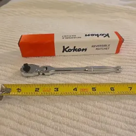 L.161 Ko-ken Tools 2774p Koken 1/4 Inch Sq. Drive Ratchet Handle 20 Teeth Mm Flex Head