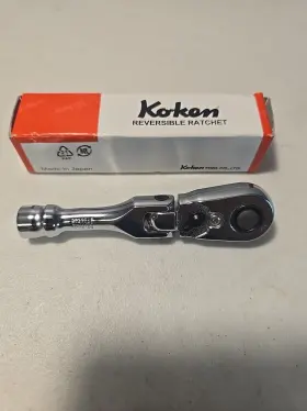 3726zsb Koken Z-eal 3/8 Inch Flexible Ratchet Handle Short Push Button Type 72 Gear