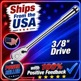 Ktc Nbr390al Nepros 3/8 Inch Drive 14 Long 90-tooth Quick Release Ratchet