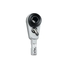 Labear 2a240-009 - 2-in-1 Mini Ratchet Wrench Adapter 1/4 Inch Hex Bit Holder And Silver