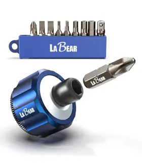 Lb-01136 Labear 11pcs 1/4 Inch Dr Palm Ratchet Kit Mini Finger Gear Black