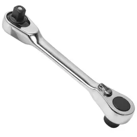 Socket-wrench-121124 Marsrut 1/4 Inch Double Headed Ratchet Wrench Silver Rotator Small Mini Flex Head