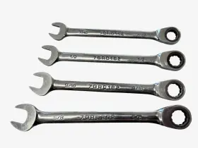 7grc202 Matco 7/16-5/8 Inch 4-piece Ratcheting Wrench Set