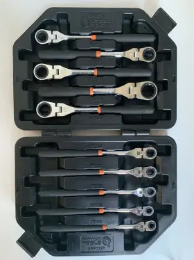 Srf102p Matco 10 Piece Sae Flex Head Ratcheting Wrench Set - 1/4 Inch -3/4 In Case
