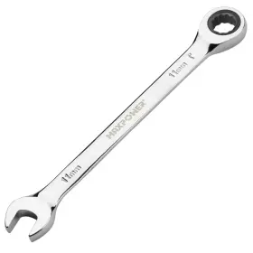 Maxpower 667261544515 11mm Ratcheting Combination Wrench Industrial Grade Gear Silver