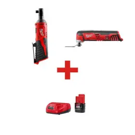 2457-20-2426-20-48-59-2420 Milwaukee M12 12v Cordless Lithium-ion 3/8 Inch Ratchet Tool-only And Multi-tool