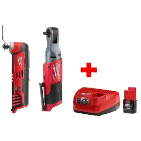 2557-20-2426-20-48-59-2420 Milwaukee M12 Fuel 12v Lithium-ion Brushless Cordless 3/8 Inch Ratchet Multi-tool Combo Kit With