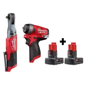 2557-20-2552-20-48-11-2412 Milwaukee M12 Fuel 12v Lithium-ion Brushless Cordless 3/8 Inch Ratchet And 1/4 Impact Wrench With