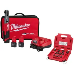 2557-22-49-66-7005 Milwaukee M12 Fuel 12v Lithium-ion Brushless 3/8 Inch Cordless Ratchet Kit With 2 2.0ah Batteries