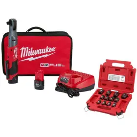 2558-22-49-66-7010 Milwaukee M12 Fuel 12v Lithium-ion Brushless 1/2 Inch Cordless Ratchet Kit With 2 2.0ah Batteries