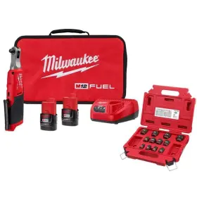 2567-22-49-66-7005 Milwaukee M12 Fuel 12v Li-ion Brushless High Speed 3/8 Inch Cordless Ratchet Kit With 2 Batteries