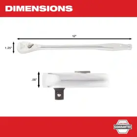 Milwaukee 313099724734 3/8 Inch Drive 90-tooth 12 Extended Ratchet