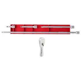 48-22-9003-48-22-9340 Milwaukee 1/4 Inch Drive 90-tooth 3 Stubby Ratchet Extension Set 5-pcs