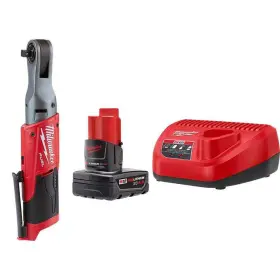 48-59-2440-2557-20 Milwaukee M12 Fuel 12v Lithium-ion Brushless 3/8 Inch Cordless Ratchet With 4.0 Ah Starter Kit