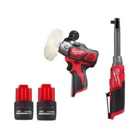 Milwaukee 882346282506 M12 Fuel 3/8 Inch Extended Reach High Speed Cordless Ratchet With Variable Polishe