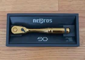 Nbr390gl Nepros Limited Edition Ip Gold 3/8 Inch Ratchet Handle 90 Tooth