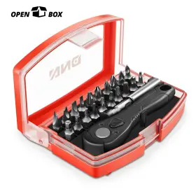 Npm84139 Newpoint Motor Open-box 22pcs Mini Ratchet Wrench Set With 60mm Extension Barare Crv Bits