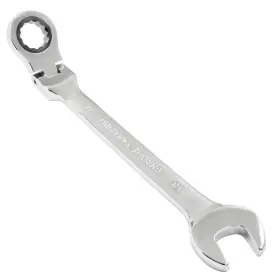 Wq202309280606 Piutouyar 18mm Flex-head Ratcheting Wrench Professional Metric Silver