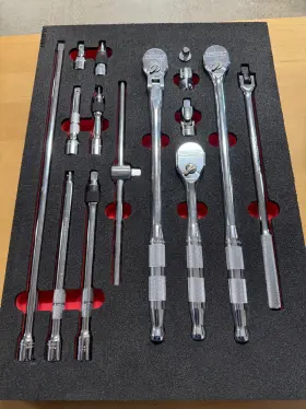 S52000s Proto Ratchet Set Pear Reversing 20 Inch Over All Lg 5 Min Arc Swing