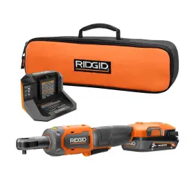 R866010k Ridgid 18v Brushless Cordless 1/4 Inch Ratchet Kit With 2.0 Ah Battery And Charger