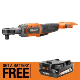 R866012b-ac8400802 Ridgid 18v Brushless Cordless 1/2 Inch Ratchet With Free 2.0 Ah Lithium-ion Battery
