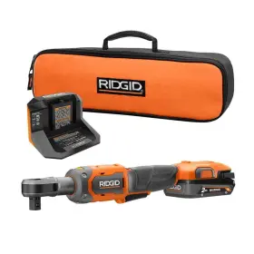 R866012k Ridgid 18v Brushless Cordless 1/2 Inch Ratchet Kit With 2.0 Ah Battery And Charger