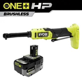 Pblrc01b-pbp004 Ryobi One Hp 18v Brushless Cordless 1/4 Inch Extended Reach Ratchet With 4.0 Ah Lithiu