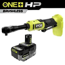 Pblrc25b-pbp004 Ryobi One Hp 18v Brushless Cordless 3/8 Inch Extended Reach Ratchet With 4.0 Ah Lithium-ion Hi