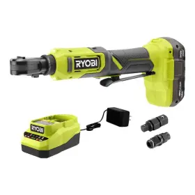 Pcl280k1sb Ryobi One 18v Cordless Multi Size Ratchet Kit With 1.5 Ah Battery And Charger
