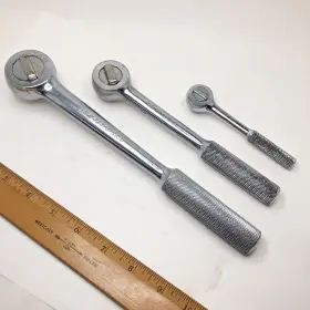 40970 S-k Tools 42470 45170 3 Vintage 1/2 Inch 3/8 1/4 Drive Socket Ratchet Wrench Set Made In Usa