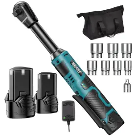 Seesii B0cjrbx32v Extended Cordless Electric Ratchet Wrench 3/8 40 Ft-lbs Torque 6 Long
