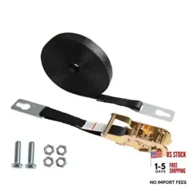 Septdecfate Hlp-1561 Center Ridge Strap Kit With Ratchet Keyhole Plates Wll 1 Inch X 56 Feet