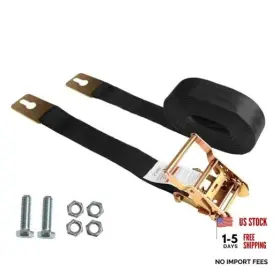 Septdecfate Hlp-2-46-1 Center Ridge Strap Kit With Ratchet Keyhole Plates 2inch X 46 2 Inch Feet