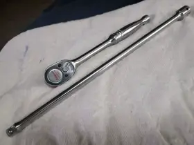 F-11-g Snap-on Vintage Ratchet F720 And 12 Inch Extension 3/8 Drive Exc/near Mint
