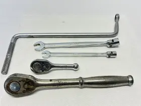 Fk730a Snap-on Lot Set Of Tools Swivel Open End Ratchet Off Fh016 Fh012