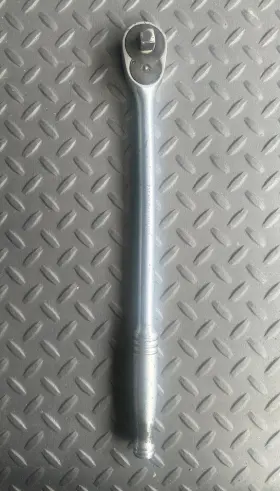 L415 Snap-on Ratcheting 1/2 Inch Ratchet Wrench Steel Silver Usa