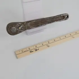 No71-m Snap-on Vintage 1/2in Ratcheting Wallpaper Tool Reversible Usa Silver