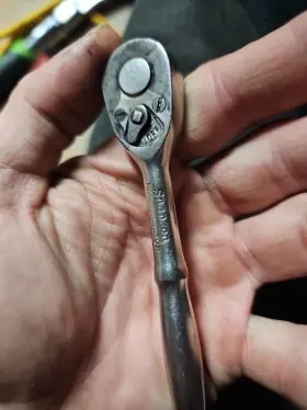 Snap-on S-70m Snap-on Midget 1/4 Inch Ratcheting Reversible Steel Ratchet Wrench Sae