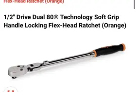 Shx80bo Snap-on 1/2 Inch Dual 80 Locking Flex-head Ratchet Soft Grip Orange