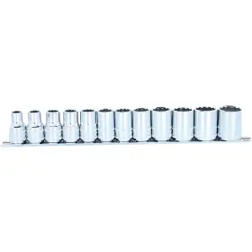 Spu-sp20330 Sp Tools Usa 12pc 1/2 Inch Drive 12pt Metric Socket Rail Spu-sp20330 Sp Tools Usa 12pc 1/2 Inch Drive 12pt Metric Socket Rail