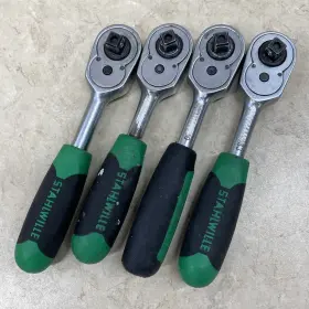 415qr Stahlwille Lot Of 4 1/4 Inch Drive Ratchets 22 Tooth Need Repair