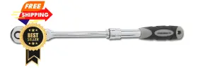 Steelman Pro 96755 3/8-inch Drive 72-tooth Extendable Flexible Head 3/8 Inch Chrome