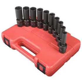 Suu-3660 Sunex Tools 10 Pc. 3/8 Inch Drive Metric Universal Deep Impact Socket Set