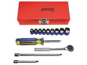 354-814 Techni-pro - 1/4ft Drive Metric Socket Set 14 Pcs