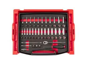 Olb94304 Tekton 1/4 Inch 12-pt Socket And Ratchet Set 5/32-9/16 4-15 Mm